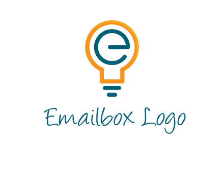 letter E in bulb