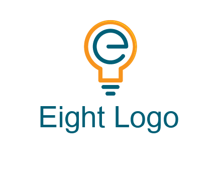 letter E in bulb