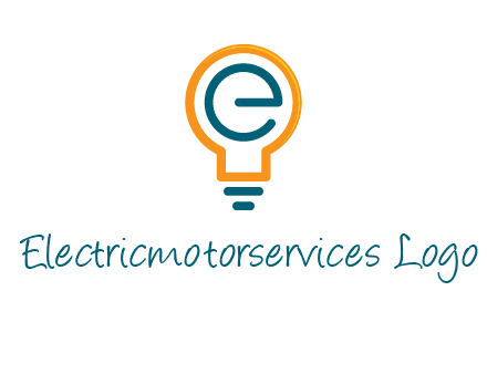 letter E in bulb