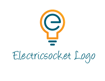 letter E in bulb