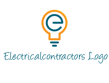 letter E in bulb