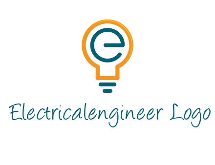 letter E in bulb