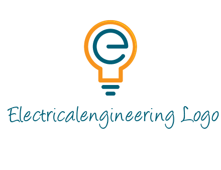 letter E in bulb