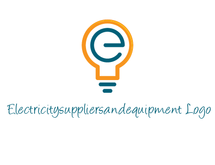 letter E in bulb
