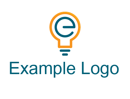 letter E in bulb