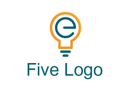 letter E in bulb