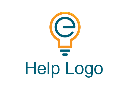 letter E in bulb