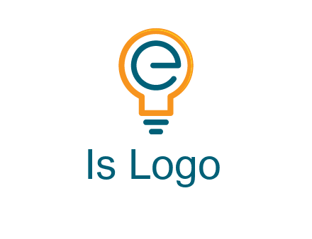 letter E in bulb
