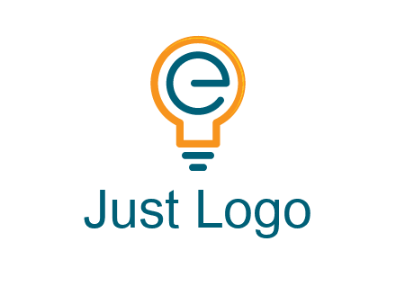 letter E in bulb