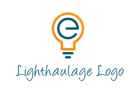 letter E in bulb