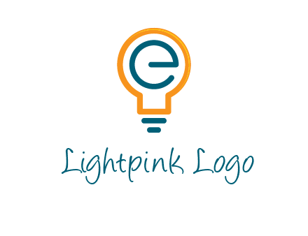 letter E in bulb