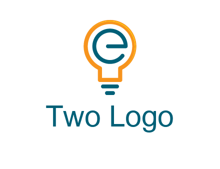 letter E in bulb