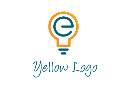 letter E in bulb
