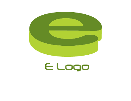 letter E in 3D