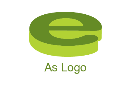 letter E in 3D