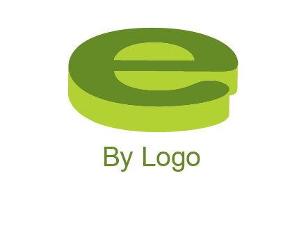 letter E in 3D