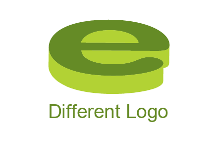 letter E in 3D