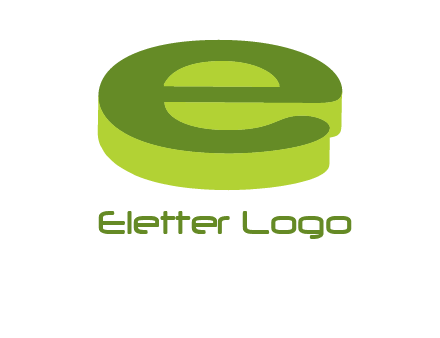 letter E in 3D