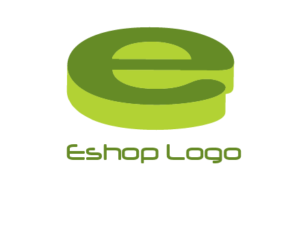 letter E in 3D