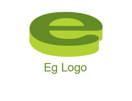 letter E in 3D