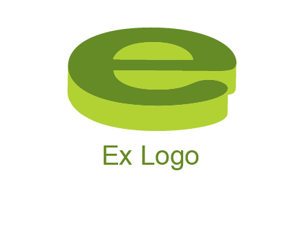 letter E in 3D