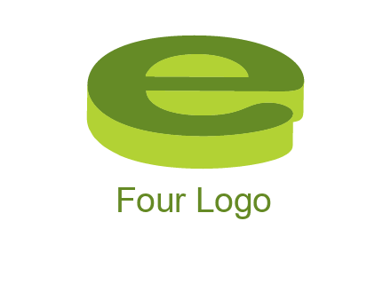 letter E in 3D