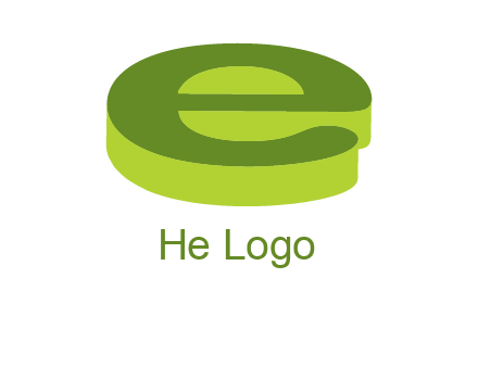 letter E in 3D