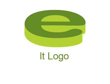 letter E in 3D