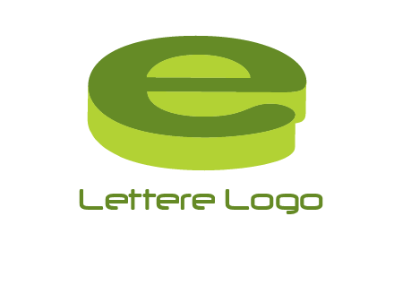 letter E in 3D