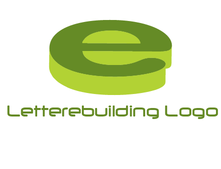 letter E in 3D