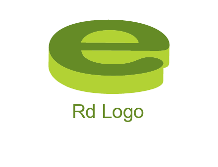 letter E in 3D