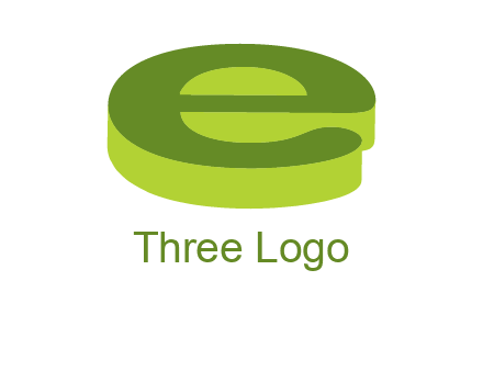 letter E in 3D