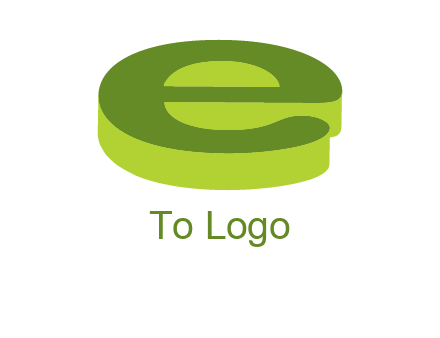 letter E in 3D