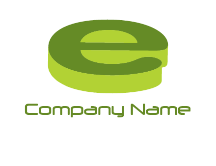 letter E in 3D