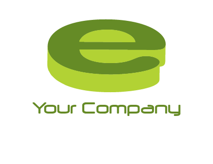 letter E in 3D