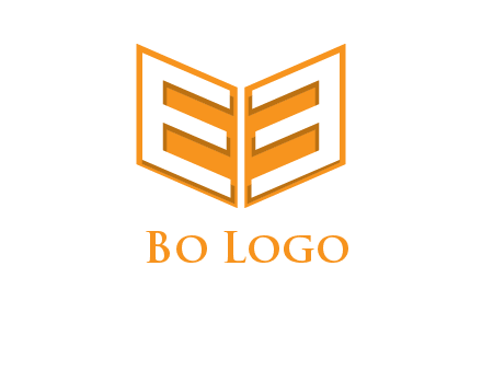 letter E in open book
