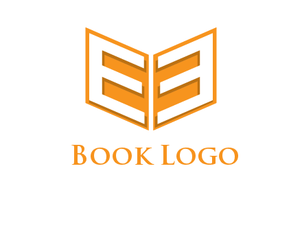 letter E in open book