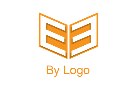 letter E in open book