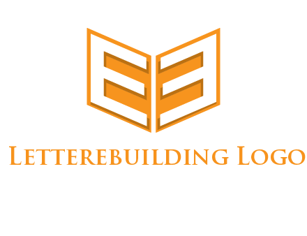 letter E in open book