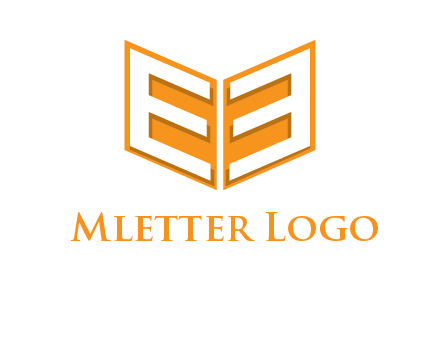letter E in open book