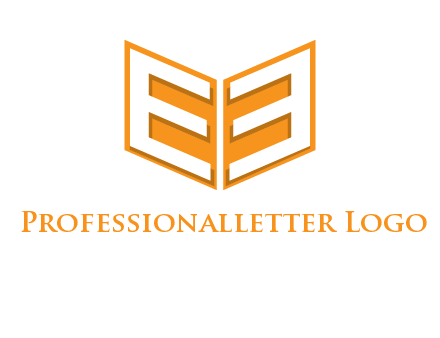 letter E in open book