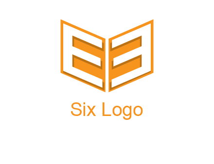 letter E in open book