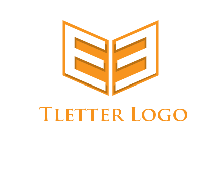 letter E in open book