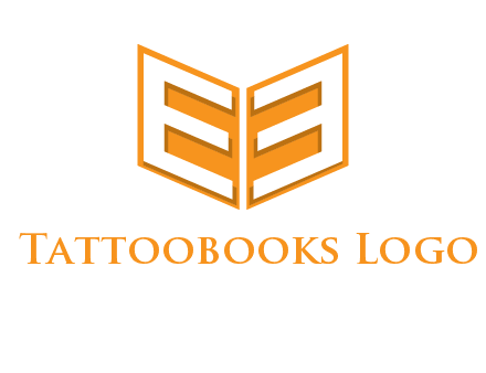 letter E in open book