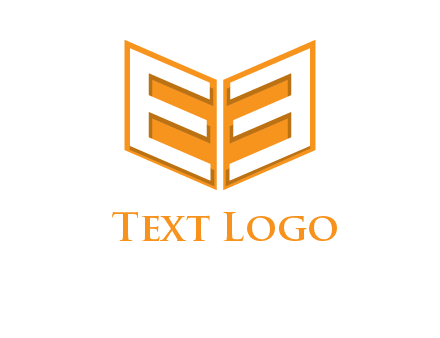 letter E in open book