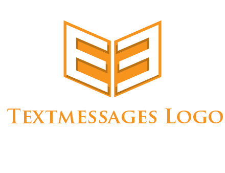 letter E in open book