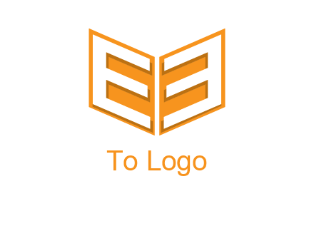 letter E in open book