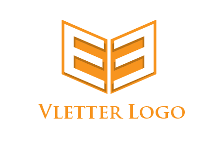 letter E in open book