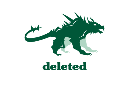 monster dinosaur logo