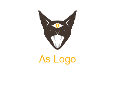 evil eye cat logo